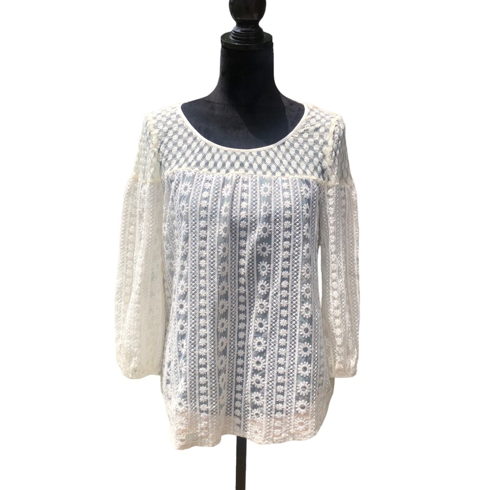 Altar’d State Double Lace Top size Small - Picture 1 of 10